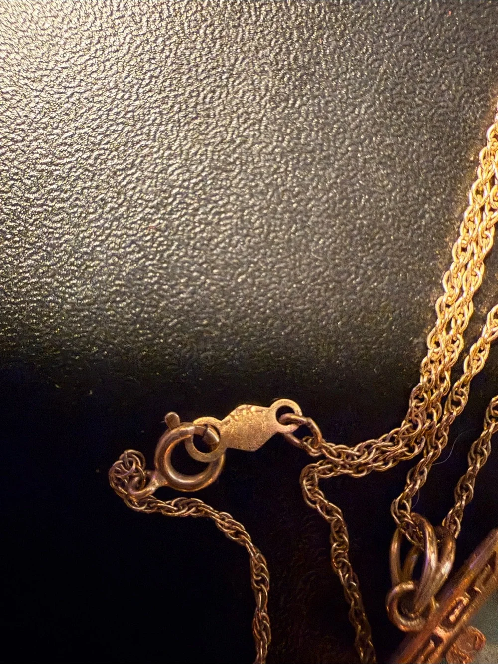 14K gold Jade necklace